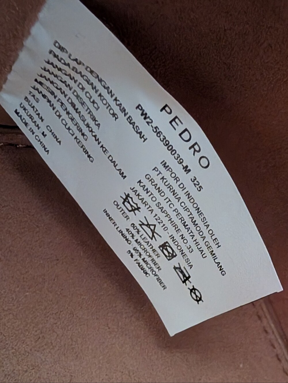 Pedro Beige Leather Dome Satchel - Picture 6 of 8